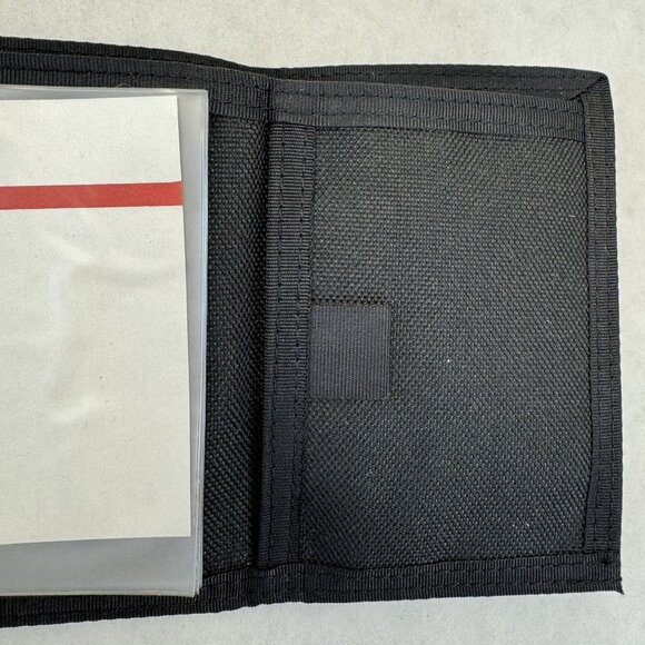 Vintage NASCAR #6 Mark Martin Leather Nylon Trifold Wallet Hook Loop Closure - Picture 8 of 11